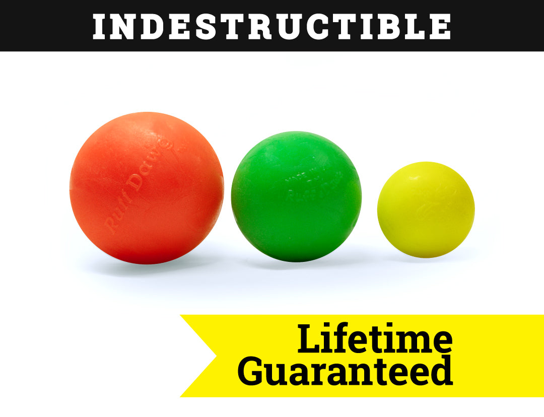 Rubber Ball Dog Toy By RuffDawg