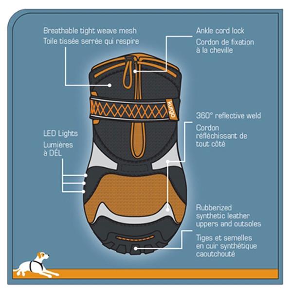 Kurgo LED Dog Boots - Keep Doggie Safe