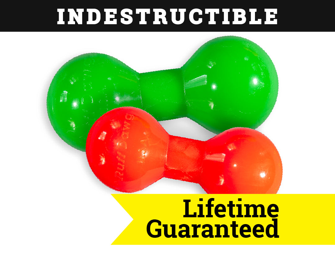 Big Dawg Rubber Barbell Toy by RuffDawg