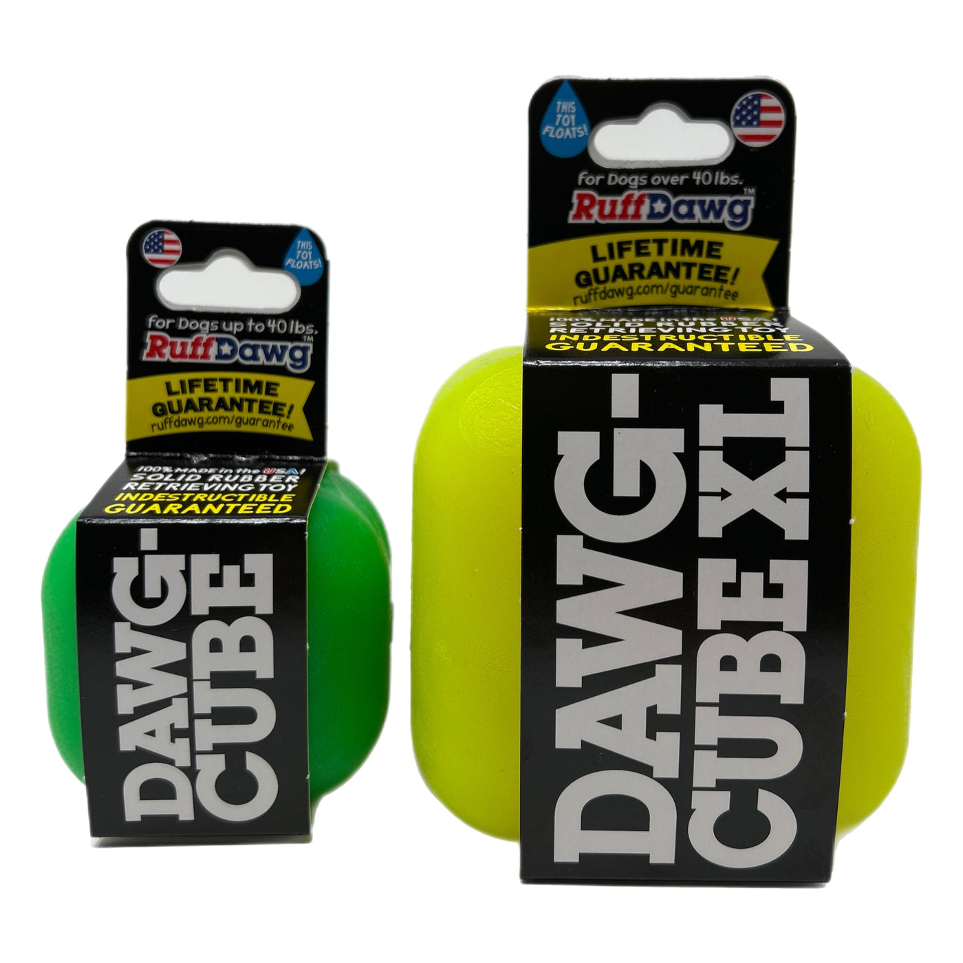 Dawg Cube Rubber Dog Toy By RuffDawg