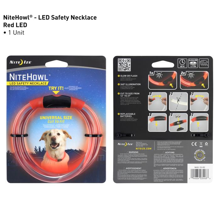 Nite Ize NiteHowl Dog LED Safety Necklace KeepDoggieSafe Keep Doggie Safe
