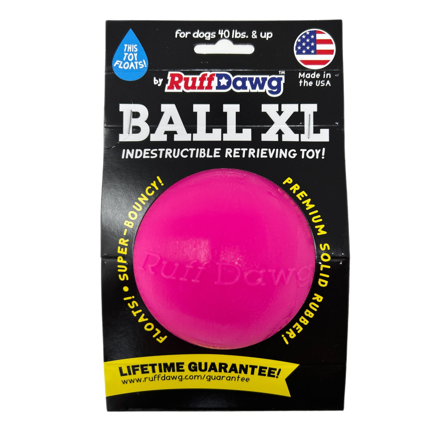 Rubber Ball Dog Toy By RuffDawg