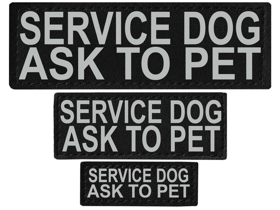Dogline Reflective Service Dog Patch (Set of 2)