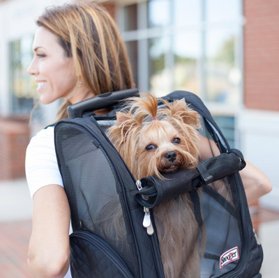 Snoozer Roll Around Travel Dog Carrier Backpack 4-In-1