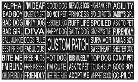 Removable Reflective Dog Patches - CUSTOM