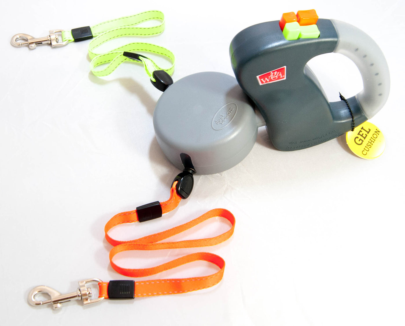 Wigzi Gel Dual Retractable Dog Leash
