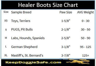 Wound Dog Boots with Gauze Pads - Set of 2 - Keep Doggie Safe