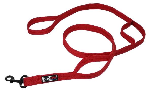 Dogline Nylon Multi-Handle Flat Dog Leash