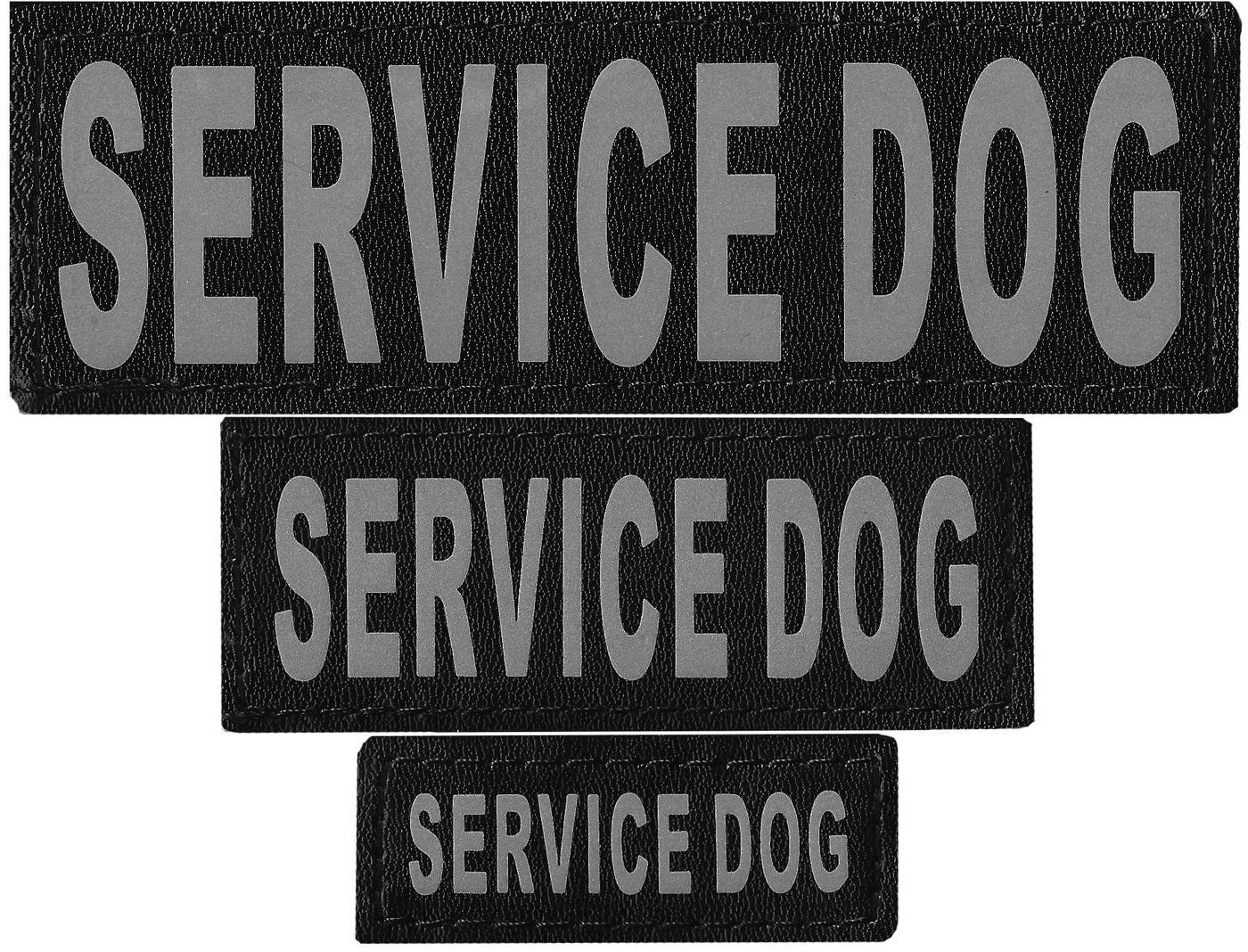 Reflective Service Dog Patch (Set of 2) - Keep Doggie Safe
