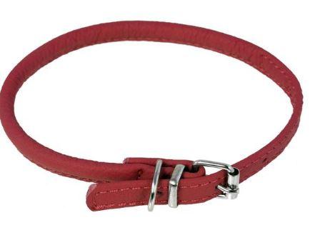 Soft Leather Rolled Collar - Keep Doggie Safe